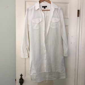 Banana Republic White shirt dress.